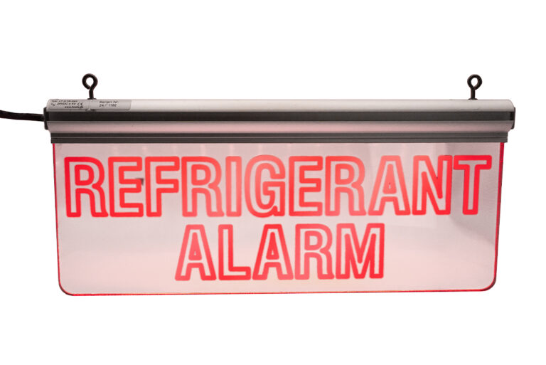 GLACIÄR MIDI accessories, LED sign Refrigerant Alarm.